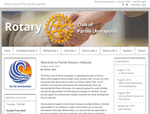 Tablet Screenshot of parole-rotary.org